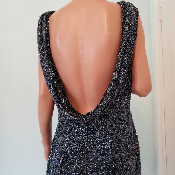 NWOT RIAZEE BOUTIQUE Stunning heavily beaded, fully lined Formal Dress. - Picture 11 of 17